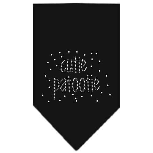 Cutie Patootie Rhinestone Bandana Black Large GreatEagleInc