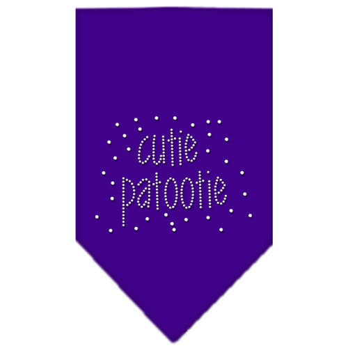 Cutie Patootie Rhinestone Bandana Purple Large GreatEagleInc