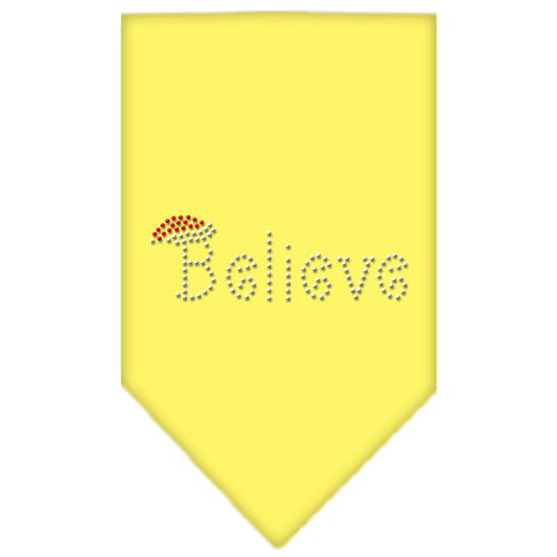 Believe Rhinestone Bandana Yellow Small GreatEagleInc