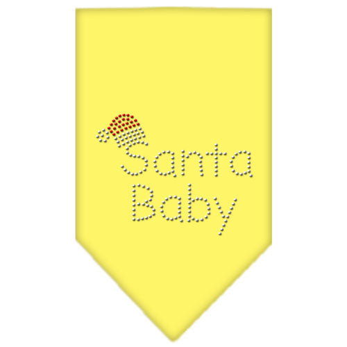 Santa Baby Rhinestone Bandana Yellow Large GreatEagleInc