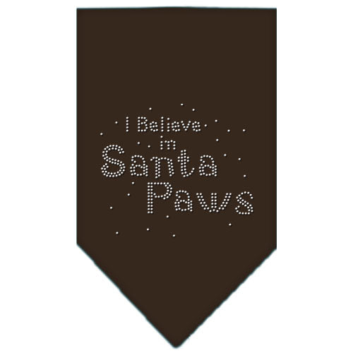 Santa Paws Rhinestone Bandana Cocoa Large GreatEagleInc