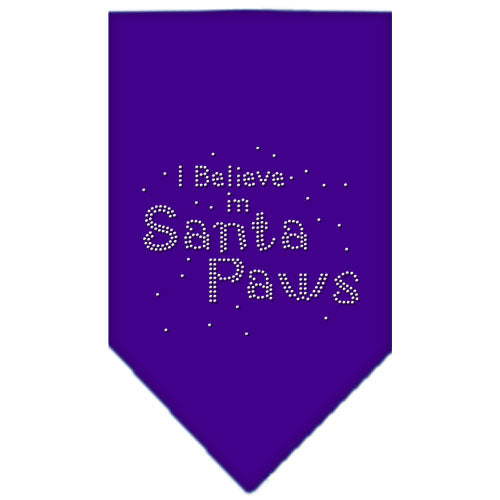 Santa Paws Rhinestone Bandana Purple Large GreatEagleInc