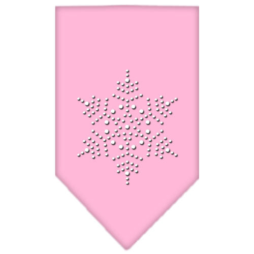 Snowflake Rhinestone Bandana Light Pink Small GreatEagleInc