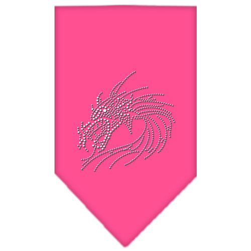 Dragon Rhinestone Bandana Bright Pink Small GreatEagleInc