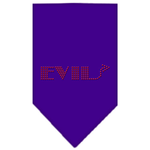 Evil Rhinestone Bandana Purple Large GreatEagleInc