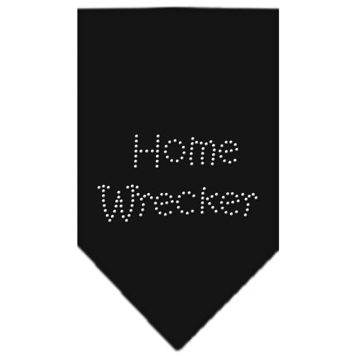 Home Wrecker Rhinestone Bandana Black Large GreatEagleInc