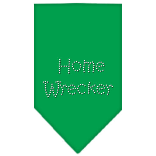 Home Wrecker Rhinestone Bandana Emerald Green Large GreatEagleInc