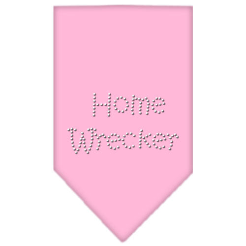 Home Wrecker Rhinestone Bandana Light Pink Large GreatEagleInc