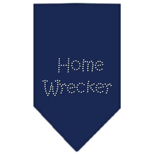 Home Wrecker Rhinestone Bandana Navy Blue Large GreatEagleInc