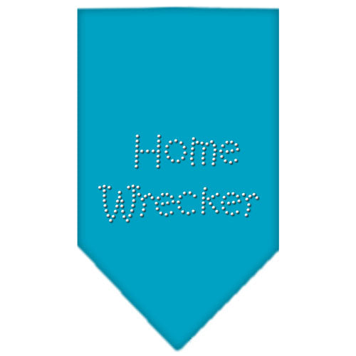 Home Wrecker Rhinestone Bandana Turquoise Small GreatEagleInc