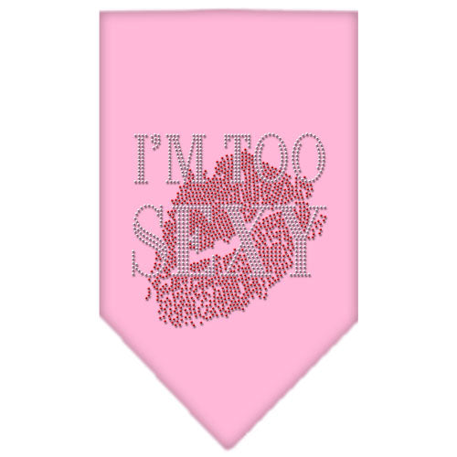 I'm Too Sexy Rhinestone Bandana Light Pink Small Default Title