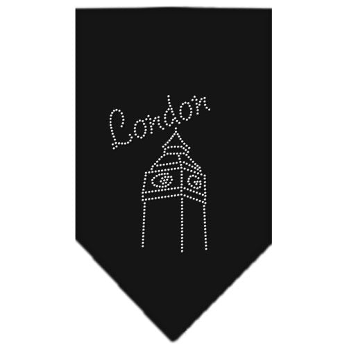 London Rhinestone Bandana Black Small GreatEagleInc