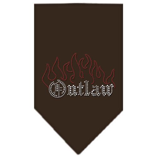 Outlaw Rhinestone Bandana Cocoa Large GreatEagleInc