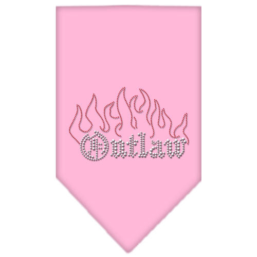 Outlaw Rhinestone Bandana Light Pink Large Default Title