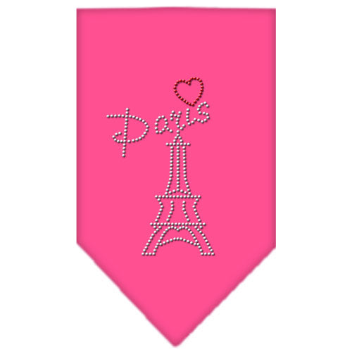 Paris Rhinestone Bandana Bright Pink Large Default Title