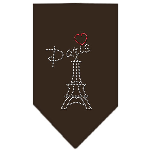Paris Rhinestone Bandana Cocoa Large Default Title
