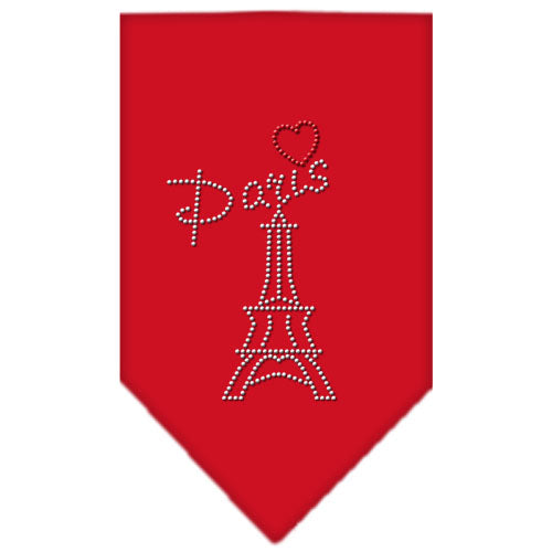 Paris Rhinestone Bandana Red Large GreatEagleInc