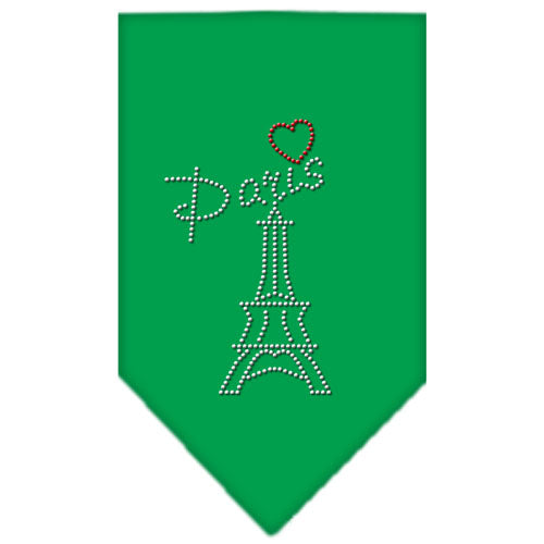 Paris Rhinestone Bandana Emerald Green Small GreatEagleInc