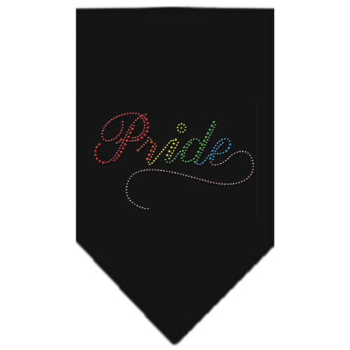 Pride Rhinestone Bandana Black Large GreatEagleInc