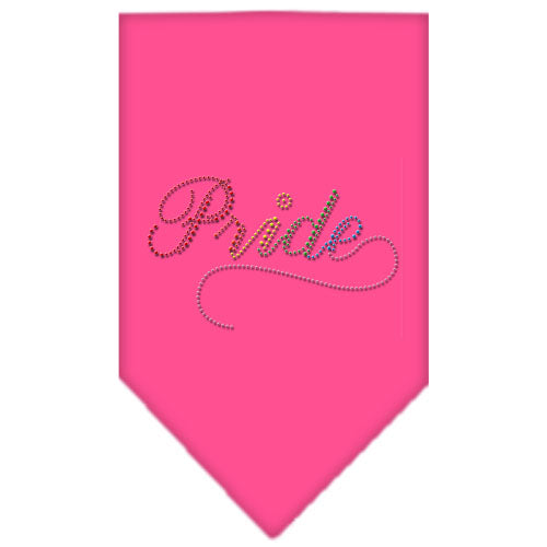 Pride Rhinestone Bandana Bright Pink Large GreatEagleInc