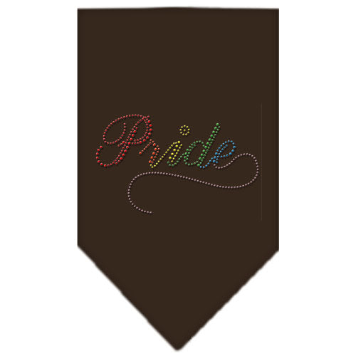 Pride Rhinestone Bandana Cocoa Large GreatEagleInc