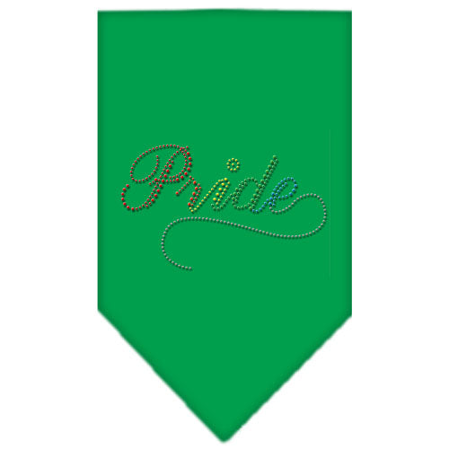 Pride Rhinestone Bandana Emerald Green Large GreatEagleInc