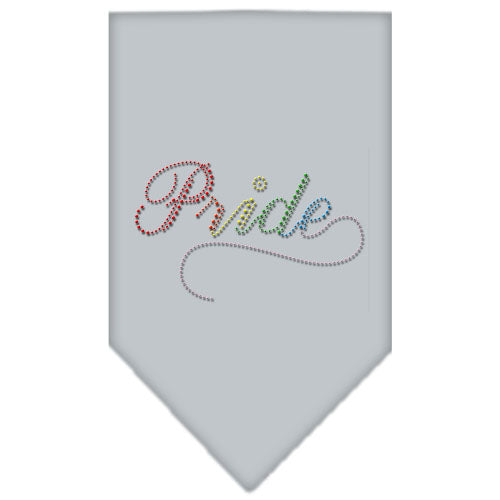 Pride Rhinestone Bandana Grey Large GreatEagleInc