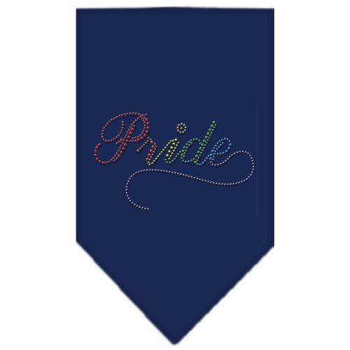 Pride Rhinestone Bandana Navy Blue Large GreatEagleInc