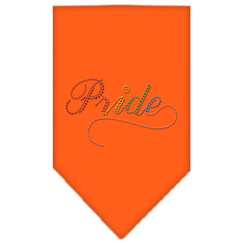 Pride Rhinestone Bandana Orange Large Default Title