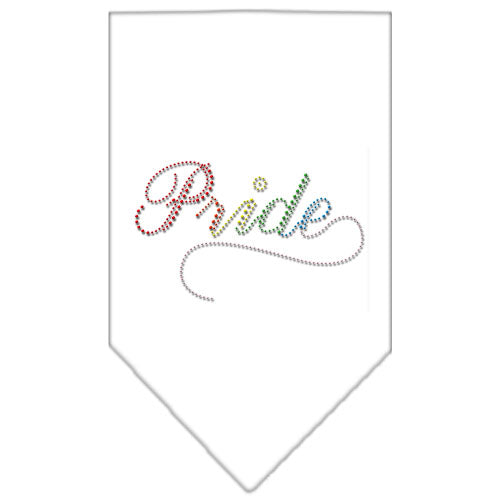 Pride Rhinestone Bandana White Large GreatEagleInc