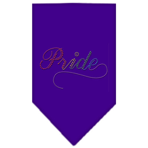 Pride Rhinestone Bandana Purple Small GreatEagleInc