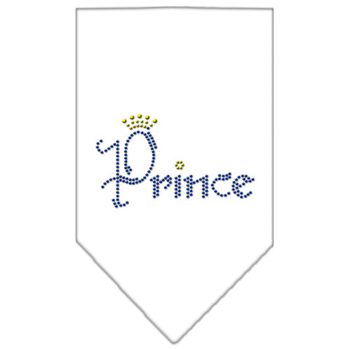 Prince Rhinestone Bandana White Large GreatEagleInc