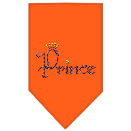 Prince Rhinestone Bandana Orange Small GreatEagleInc