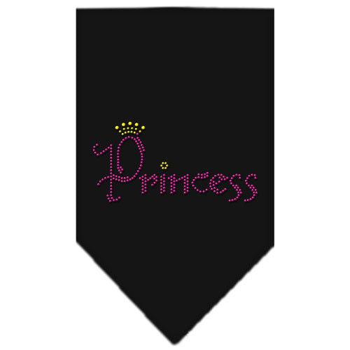 Princess Rhinestone Bandana Black Large GreatEagleInc