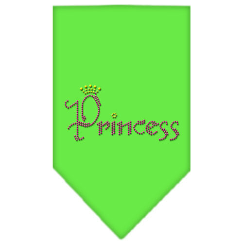 Princess Rhinestone Bandana Lime Green Large GreatEagleInc