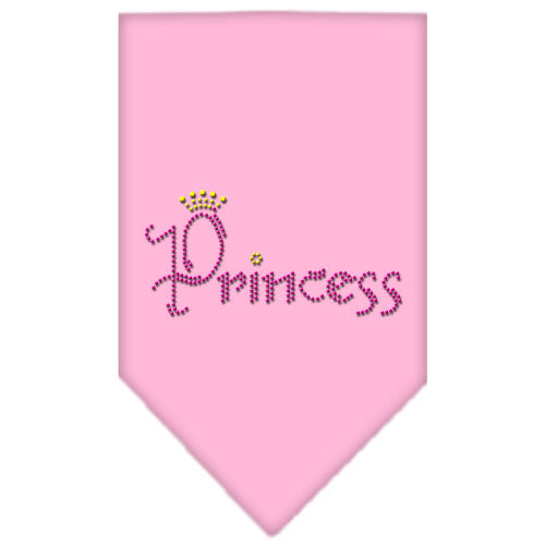 Princess Rhinestone Bandana Light Pink Large GreatEagleInc
