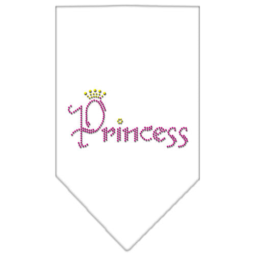 Princess Rhinestone Bandana White Large GreatEagleInc