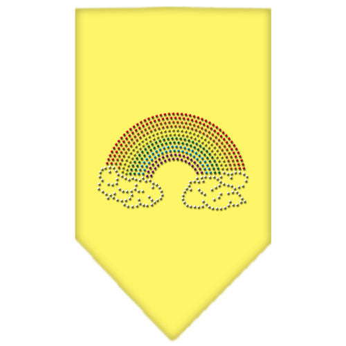 Rainbow Rhinestone Bandana Yellow Small Default Title