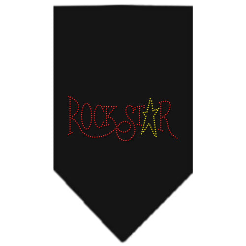 Rock Star Rhinestone Bandana Black Large GreatEagleInc