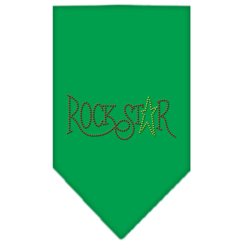 Rock Star Rhinestone Bandana Emerald Green Large GreatEagleInc