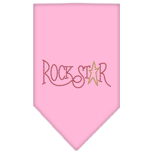 Rock Star Rhinestone Bandana Light Pink Large GreatEagleInc