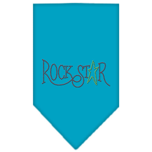 Rock Star Rhinestone Bandana Turquoise Large GreatEagleInc