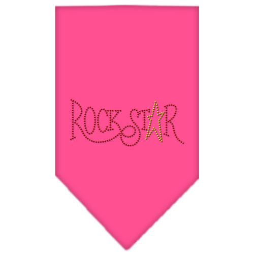 Rock Star Rhinestone Bandana Bright Pink Small GreatEagleInc