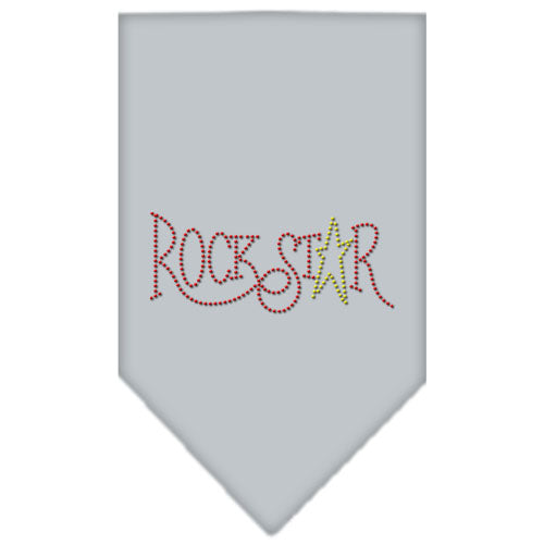 Rock Star Rhinestone Bandana Grey Small GreatEagleInc