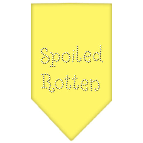 Spoiled Rotten Rhinestone Bandana Yellow Large Default Title