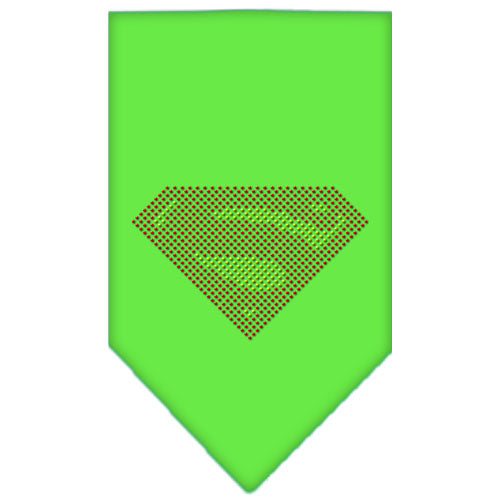 Super! Rhinestone Bandana Lime Green Small Default Title
