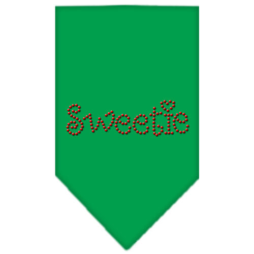 Sweetie Rhinestone Bandana Emerald Green Large GreatEagleInc