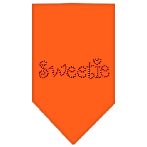 Sweetie Rhinestone Bandana Orange Large GreatEagleInc