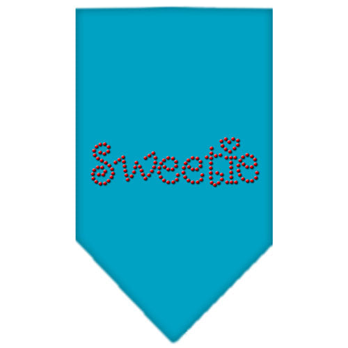 Sweetie Rhinestone Bandana Turquoise Large Default Title