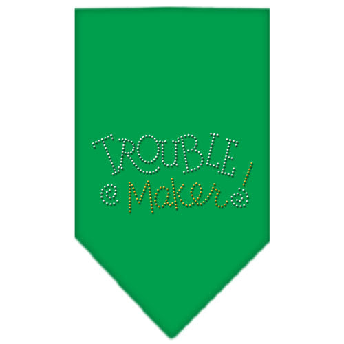 Trouble Maker Rhinestone Bandana Emerald Green Large Default Title